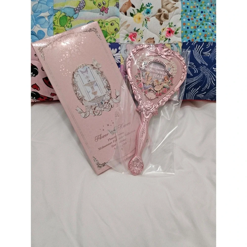 Flower Knows Midsummer Fairytales Hand Mirror (Milky Pink)